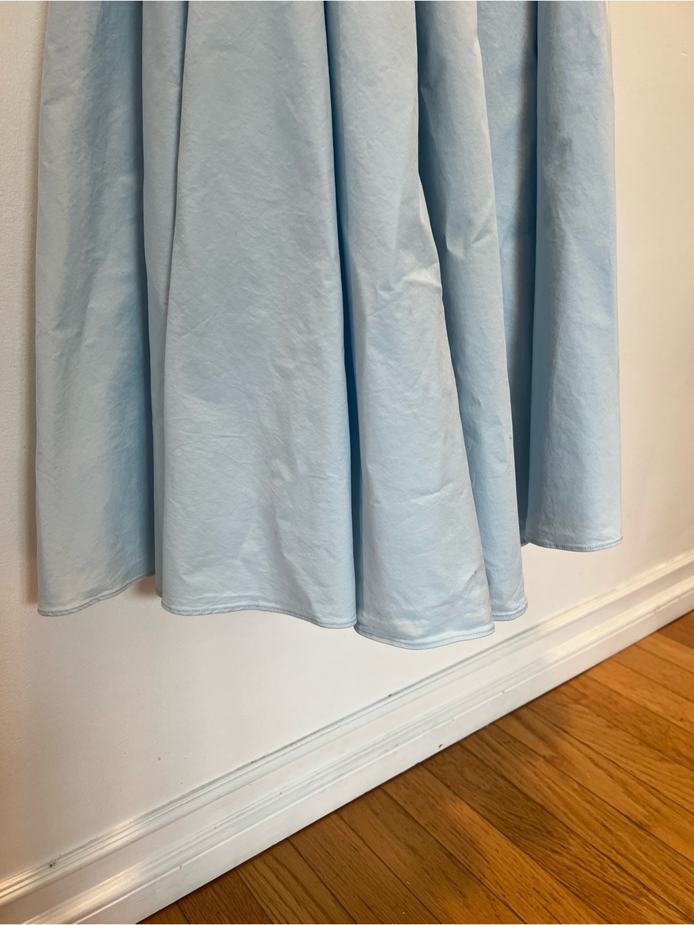 House of CB Pastel Blue Ruched-Strap Midi Dress - Picture 10 of 10